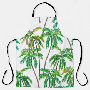 Acrylic Palms: Summer Textile Texture. Apron