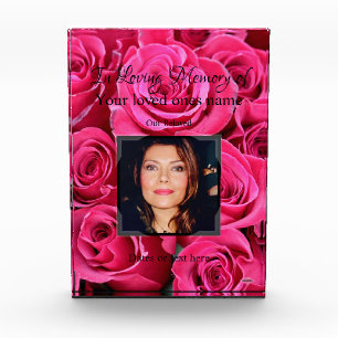 Acrylic Photo Block Daisies Memorial HAMbWG