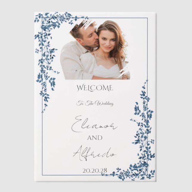 Acrylic + Photo-personalised Design Vellum Invitations (Front)