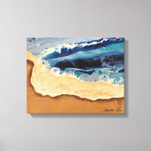 Acrylic Pour Art Canvas Print
