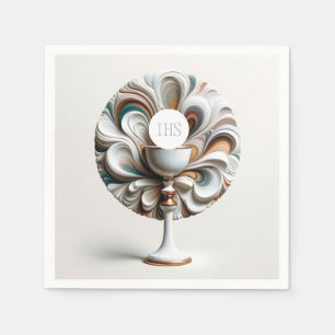 Acrylic Pour Communion Host and Chalice Napkin