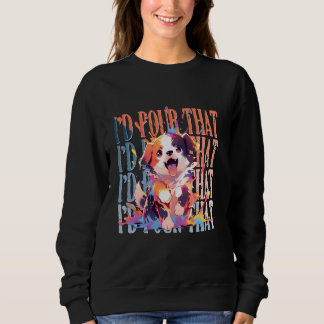 Acrylic Pouring Design for Messy Painter and Paint Sweatshirt
