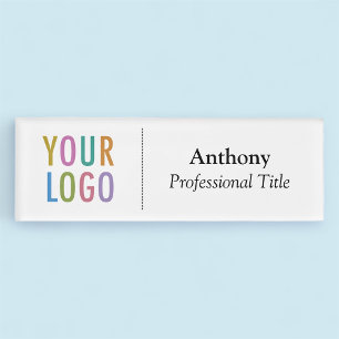 Acrylic Premium Nametag Logo Magnetic Professional Name Tag