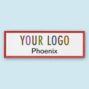 Acrylic Professional Nametag Company Logo Magnetic Name Tag
