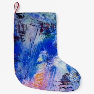 acrylic raster texture different multicolored mono small christmas stocking