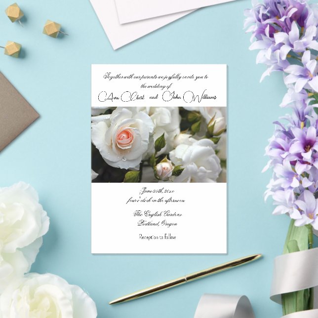 Acrylic Roses Wedding Inivitation  Invitations (Insitu (Wedding))
