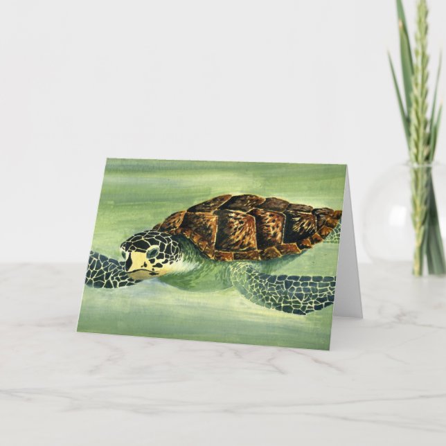 acrylic seaturtle card (Front)