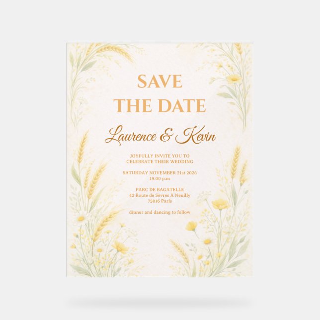 Acrylic Sign (Front)