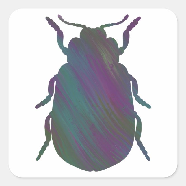 Acrylic-Style Beetle Sticker (Front)