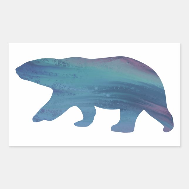 Acrylic-Style Polar Bear Sticker (Front)