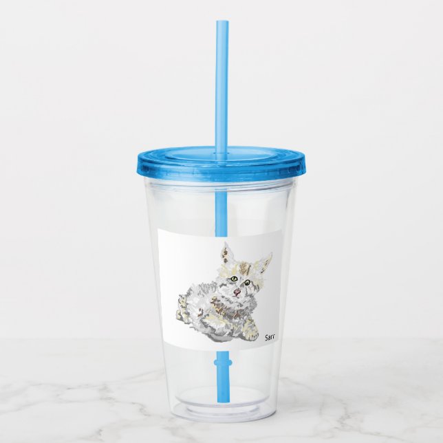 Acrylic Tumbler Baby's Kitten (Front)