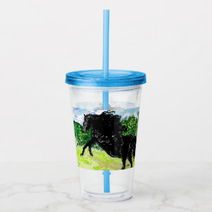 Acrylic Tumbler : Black Stallion