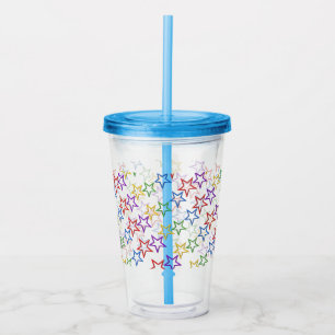 Acrylic Tumbler - Coloured Stars