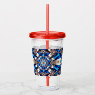 Acrylic Tumbler with Argentinian Colours Design