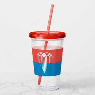 Acrylic Tumbler with flag of Kansas City