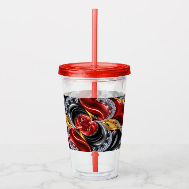 Acrylic Tumbler with German Colours Design (Front)