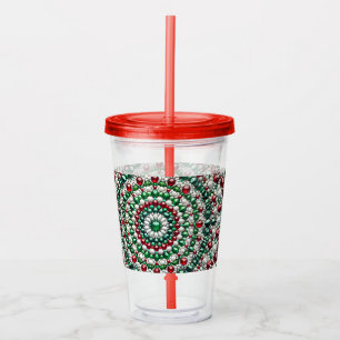 Acrylic Tumbler with Italian Colours Design