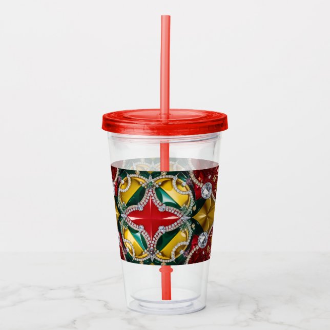 Acrylic Tumbler with Los Angeles Colours Design (Front)