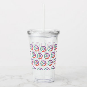 Acrylic Tumbler with Straw