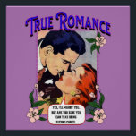 Acrylic Wall Art - True Romance - Comic Pop Art<br><div class="desc">Comic Panel Art - True Romance - using comic images from public domain Romance Comics to create humourous pop art.</div>