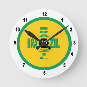 Acrylic Wall Clock, Medium BRAZIL22 Round Clock