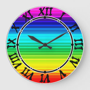 Acrylic Wall Clock Rainbow, lbgt, rainbow decor