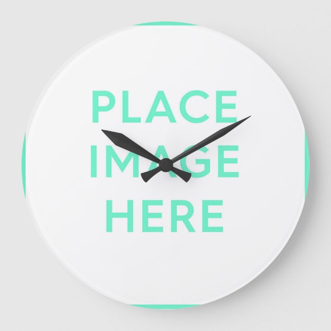 Acrylic Wall Clock, Round (Large) Large Clock (Front)