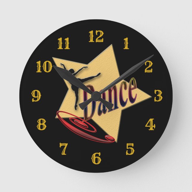 Acrylic Wall Clock, Round (Medium) Clock (Front)