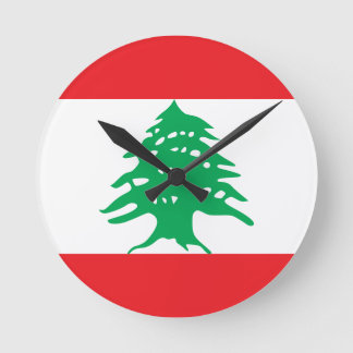 Acrylic Wall Clock  with Lebanon flag