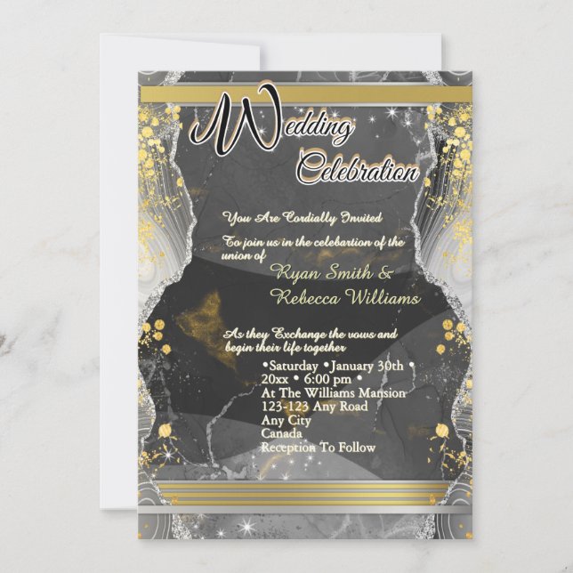 Acrylic Wedding Invitation (Front)