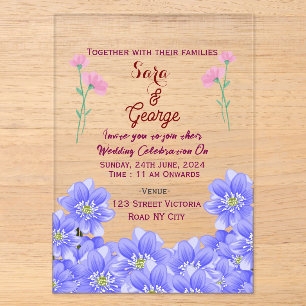 Acrylic Wedding Invitations