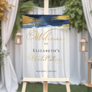 Acrylic Welcome Bridal Shower Signs   Abstract