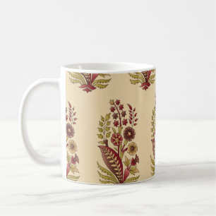 acstract mughal motif bunch pattern background des coffee mug