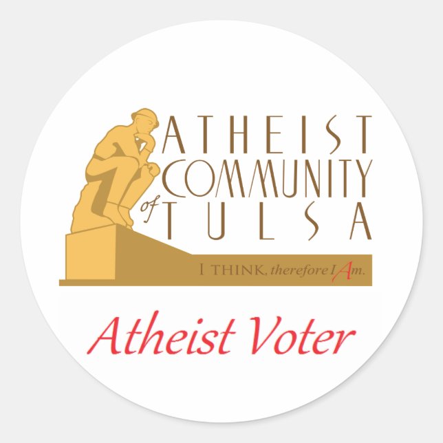 ACT "Atheist Voter" Sticker (Front)