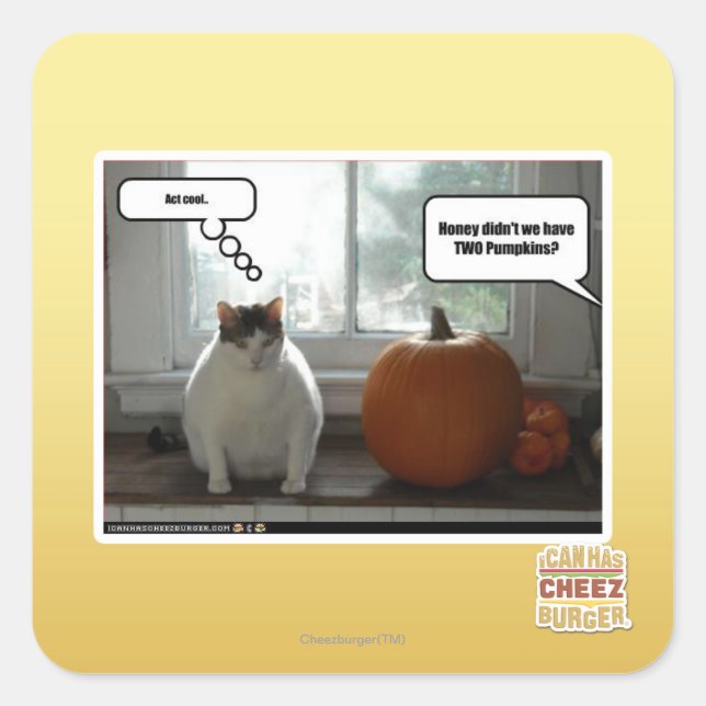 Act cool square sticker (Front)