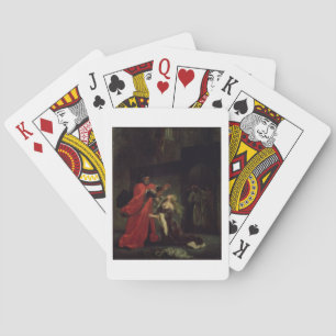 Act I, scene 3: Desdemona kneeling at her father's Playing Cards