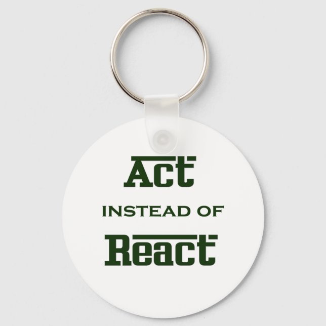 Act instead of React Key Ring (Front)