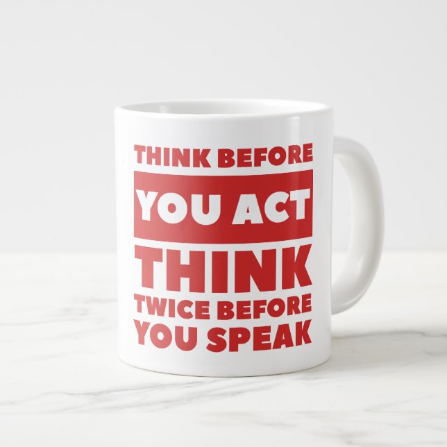 Act Jumbo Mug (Front Right)