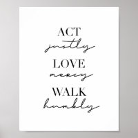 Act Justly Love Mercy Walk Humbly