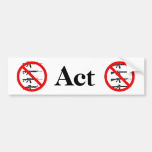 Act on Gun Control Bumper Sticker
