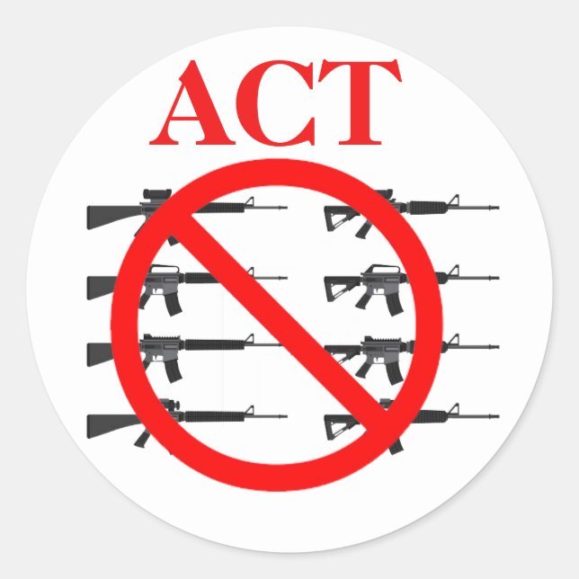 Act on Gun Control Classic Round Sticker (Front)