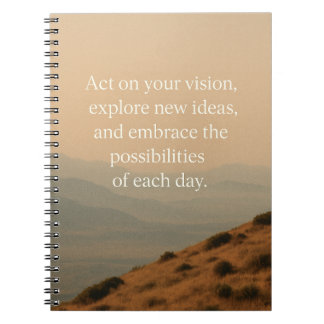 Act on Your Vision Note Journal