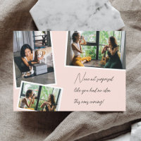 Act Surprised Be My Bridesmaid Photo Blush Pink