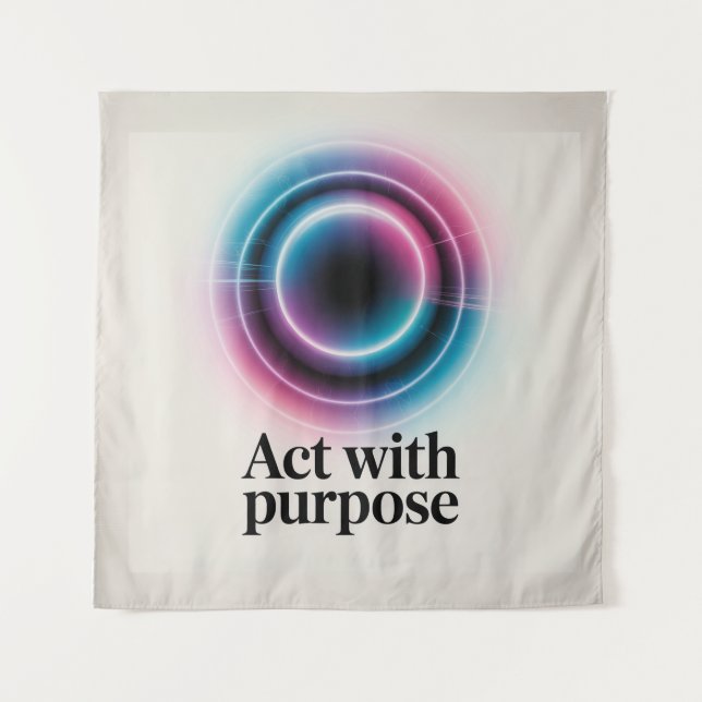 Act With Purpose Tapestry (Front)