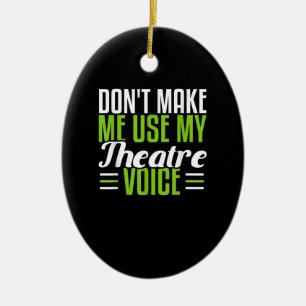 Acter Dramatic Musical Broadway Actor Actress Ceramic Tree Decoration