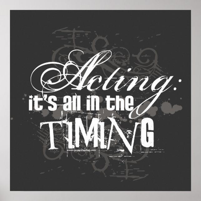 Acting - All In The Timing Poster (Front)