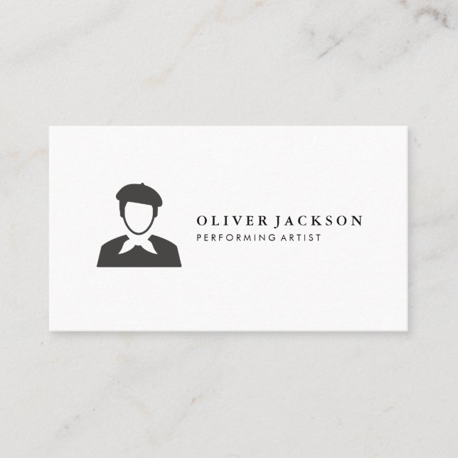 Acting Icon Business Card (Front)