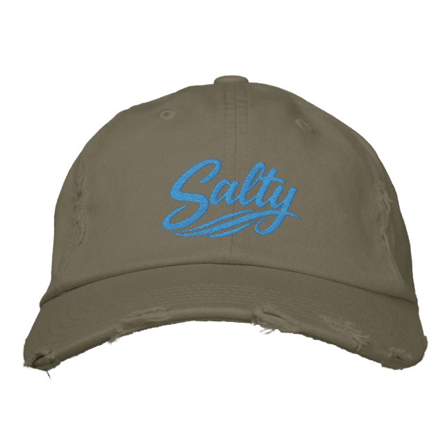 Acting Salty Funny Sarcasm Saying Embroidered Hat (Front)