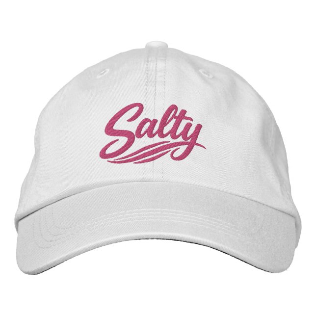 Acting Salty Funny Sarcasm Saying Embroidered Hat (Front)