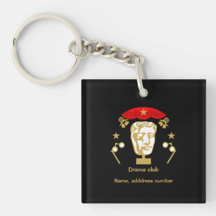 Acting Theatre Drama Club Key Ring